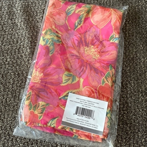 Beach Riot Melanie Sarong in Miami Peony One Size - Picture 5 of 7